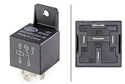 Picture of Hella 933332361 12V Mini ISO SPDT Relay with Bracket