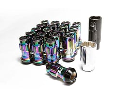 Picture of Project Kics WRIF11NK R40 Iconix Neo Chrome Lug Nuts with Black Caps M12x1.5 20-Piece Set