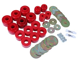 Picture of Energy Suspension 8.4114R Body Mount Set Red Polyurethane