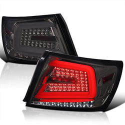 Picture of Spec-D LT-WRX084GLED-SQ-TM Smoke LED Bar Tail Lights for 2008-2014 Subaru Impreza WRX