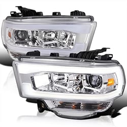 Picture of Spec-D 2LHP-RAM1925-TM Chrome Projector LED Headlights for 2019-2022 Dodge Ram 2500/3500