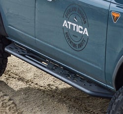 Picture of Attica 4x4 ATTFB01C102-BX Terra Series 4DR Side Steps Black Powder Coated Steel