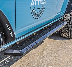Picture of Attica 4x4 ATTFB01C103-BX Frontier Series Side Step with LED Lights Black Powder Coated Steel