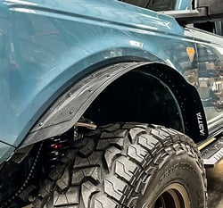 Picture of Attica 4x4 ATTFB01H101-BX-F Terra Series Front Fender Flares Steel Black Powder Coated