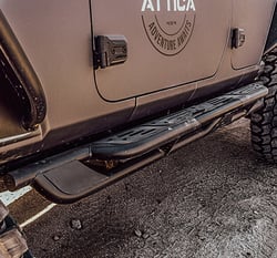 Picture of Attica 4x4 ATTJL02C109-BX Terra Series Steel Side Step Black Powder Coated