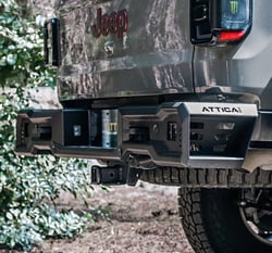 Picture of Attica 4x4 ATTJT01B103-BX Frontier Series Rear Bumper Steel Black Powder Coated