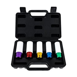 Picture of Mishimoto MMTL-LUG-5 5-Piece Non-Marring Wheel Lug Nut Socket Set 1/2" Drive
