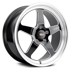 Picture of Weld Racing Wheels S1558C067N23 S155 Ventura Drag Wheel 18x5 5x114.3 Gloss Black