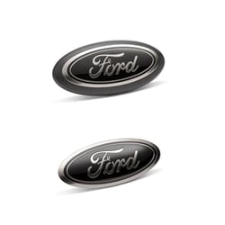 Picture of Ford Racing M-1447-F15B Black Smoked Chrome Oval Emblem Kit