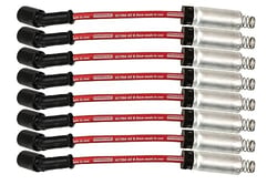 Picture of Moroso 73740 Ultra 40 8.5mm Spark Plug Wires Red with Heat Shield