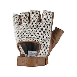 Picture of OMP Racing IB0-0747-A01-010-M Tazio Vintage Driving Gloves Cream/Brown Leather Medium
