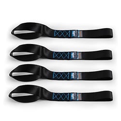 Picture of Mishimoto BNRTC-TDHD-4BK Heavy-Duty Ratchet Tie-Down Kit 4-Pack Black 8ft