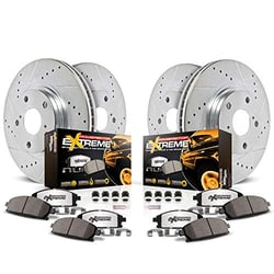 Picture of Power Stop K8509-36 Z36 Truck & Tow Carbon-Fiber Ceramic Brake Kit with Drilled/Slotted Rotors