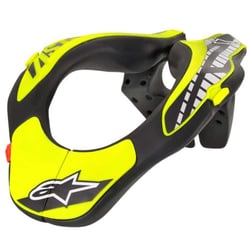 Picture of Alpinestars 6540118-155-O/S Youth Neck Support Black/Yellow Fluo Motocross MX