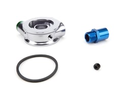 Picture of Setrab Oil Coolers 19-SPTB76-22-180-22 HyperFlow Billet Sandwich Oil Filter Adapter 22mm x 1.5 Thread with 180°F Thermostat