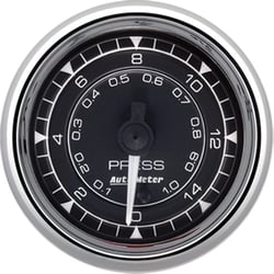 Picture of AutoMeter 9762 Chrono Chrome 2-1/16" Pressure Gauge 0-15 PSI Digital Stepper Motor