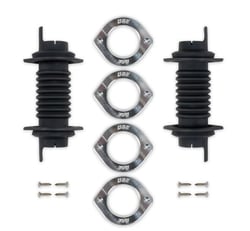 Picture of Detroit Speed Engineering 010421DS Door Jamb Wiring Boot Kit with Bezels - Silver