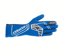 Picture of Alpinestars 3551624-790-XL Techstar Gloves Fluo Yellow Dark Blue