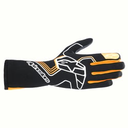 Picture of Alpinestars 3552024-156-XXL Tech-1 Race V4 Driving Gloves Black/Orange XXL