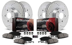 Picture of Power Stop K6943 Z23 Carbon-Fiber Ceramic Brake Pad and Drilled Slotted Rotor Kit