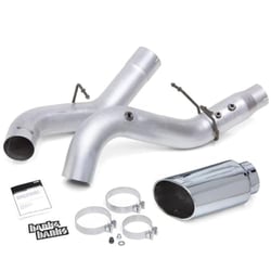 Picture of Banks Power 48997 Monster Exhaust System 5-Inch Single Exit Chrome Tip Duramax L5P