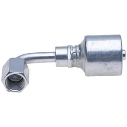 Picture of Gates G25179-0806 MegaCrimp Female JIC 37° Flare Swivel 90° Bent Tube Hydraulic Coupling 1/2" Hose ID