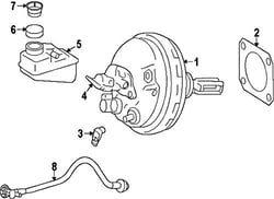 Picture of Genuine Mercedes 166-430-10-30 Power Brake Booster Assembly