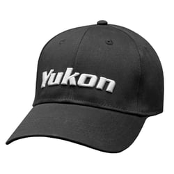 Picture of Yukon Gear & Axle YCWHAT-11 Baseball Cap Black with White Embroidered Logo