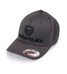 Picture of TeraFlex Suspension 5237012 Premium FlexFit Flat Visor Hat Dark Gray Small/Medium
