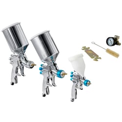 Picture of Eastwood Company 20491 DeVilbiss 3-Gun HVLP Spray Gun Kit with Accessories
