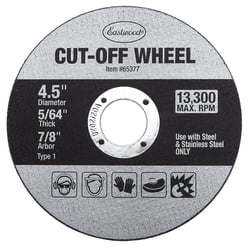 Picture of Eastwood Company 65377 Cut Off Wheels 4.5 Inch 5 Pack 7/8 Arbor