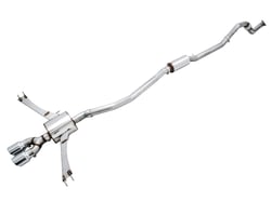 Picture of AWE Tuning 3015-32108 Touring Edition Cat-Back Exhaust System 10th Gen Civic Si with Chrome Tips
