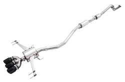 Picture of AWE Tuning 3015-43000 Touring Edition Cat-Back Exhaust System FK8 Civic Type R Triple Diamond Black Tips