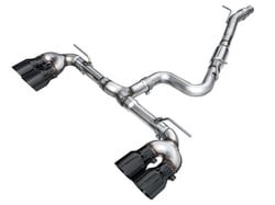 Picture of AWE Tuning 3020-43658 Track Edition Exhaust System for VW MK8 Golf R with Diamond Black Tips