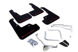 Picture of RallyArmor MF32-UR-BLK/RD Mud Flaps Black with Red Logo 2015+ WRX STI Sedan