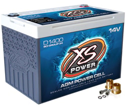 Picture of XS Power Batteries D1400 14V AGM Deep Cycle Battery 2400 Max Amps Group 34