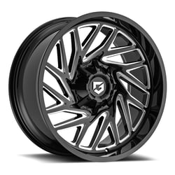 Picture of Gear Off Road 769BM-8909718 Sequence 18x9 Gloss Black Milled Wheel 8x6.5/8x170