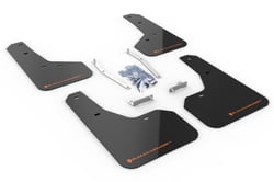 Picture of RallyArmor MF52-UR-BLK/OR UR Mud Flaps Black with Orange Logo