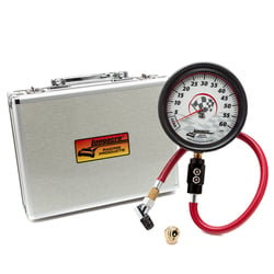 Picture of Longacre Racing Products 52-52000 Tire Pressure Gauge 0-60 PSI 4 Inch Glow-in-Dark Dual Bleed