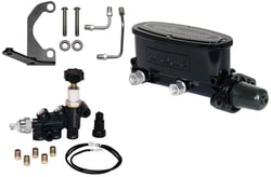 Picture of Wilwood 261-13269-BK 1.00" Tandem Master Cylinder Kit with Proportioning Valve