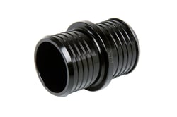 Picture of HPS Performance Products AHU-087-BLK Billet Aluminum Hose Union Connector 7/8" OD Black