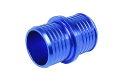 Picture of HPS Performance Products AHU-050-BLUE Aluminum Hose Union 1/2" OD Blue