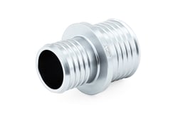 Picture of HPS Performance Products AHUR-100-112-SL Billet 6061 Aluminum Reducing Hose Union 1" to 1-1/8" Silver
