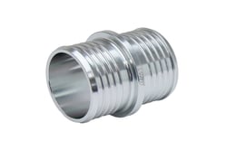 Picture of HPS Performance Products AHU-050-SL Billet Aluminum Hose Union 1/2" OD Silver