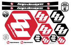 Picture of Baja Designs 900098 Sticker Sheet 11x17 Hex Logo Decal Set