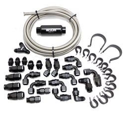 Picture of Snow Performance SNF-60801 8AN Braided Stainless Steel PTFE Fuel Line Kit