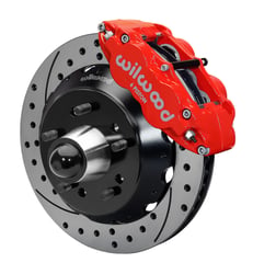 Picture of Wilwood 140-10776-DR FNSL6R Front Brake Kit 14.00" Drilled Rotor Red Caliper