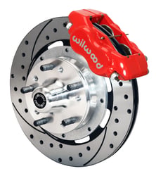 Picture of Wilwood 140-7675-DR FDL Front Brake Kit 12.19" Drilled Rotor Red Caliper