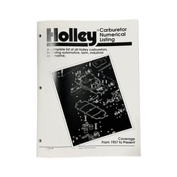 Picture of Holley 36-168 Carburetors Number Listing Handbook Reference Guide