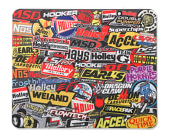 Picture of Holley 36-447 Sticker Bomb Mouse Pad with Non-Slip Rubber Backing